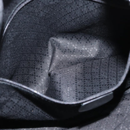 Gucci Vintage Bamboo Shoulder Bag Nylon, BLACK, CANVAS, Shoulder bag