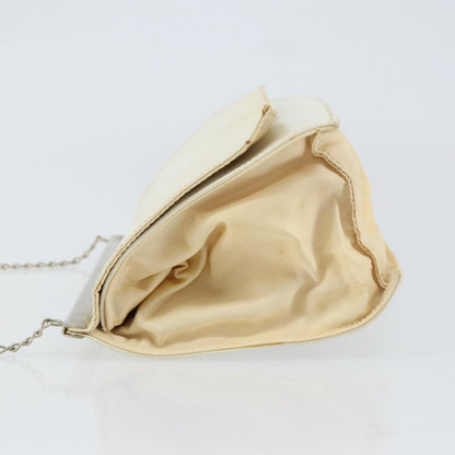 Prada Vintage Shoulder Bag Leather, WHITE, LEATHER, Shoulder bag