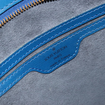 Louis Vuitton Saint Jacques Handbag Epi Leather, BLUE, LEATHER, Handbag