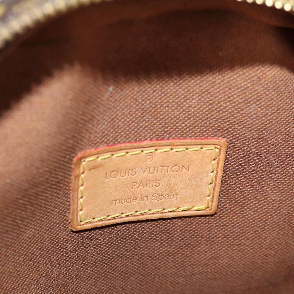 Louis Vuitton Pochette Gange Monogram Canvas, BROWN, CANVAS, Clutche & pouche