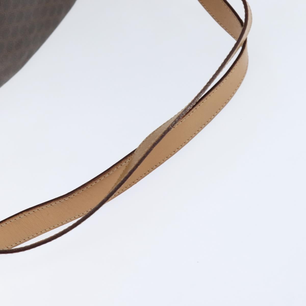 Celine Vintage Macadam Backpack Canvas and Leather, BROWN, CANVAS, Backpack