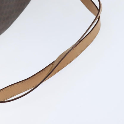 Celine Vintage Macadam Backpack Canvas and Leather, BROWN, CANVAS, Backpack