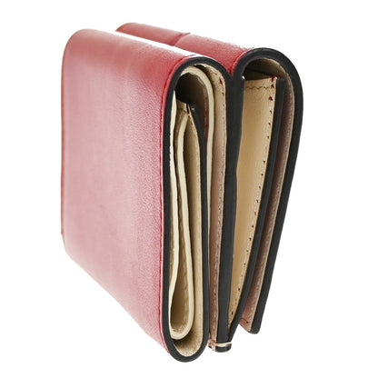 Fendi Peekaboo Wallet Leather, RED, LEATHER, Wallets