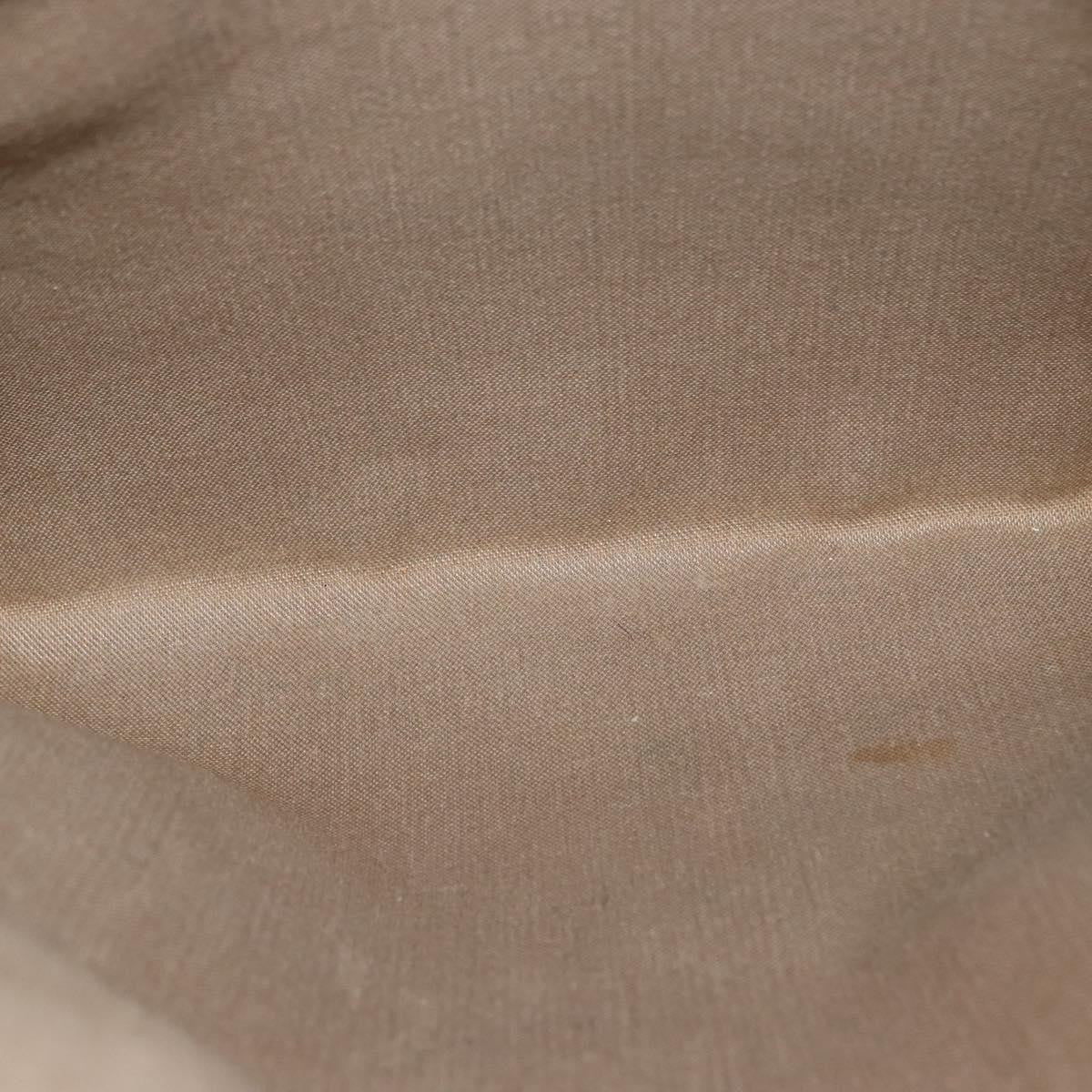 Gucci Drawstring Shoulder Bag GG Canvas with Leather, BEIGE, PVC, Shoulder bag