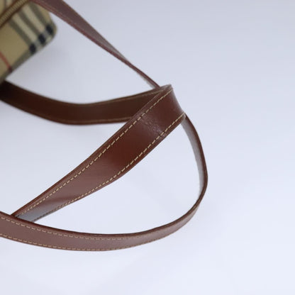 Burberry Shoulder Bag Nova Check Canvas, BEIGE, CANVAS, Shoulder bag