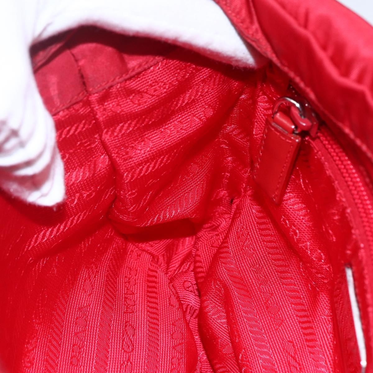 Prada Buckle Messenger Bag Tessuto, RED, NYLON, Shoulder bag