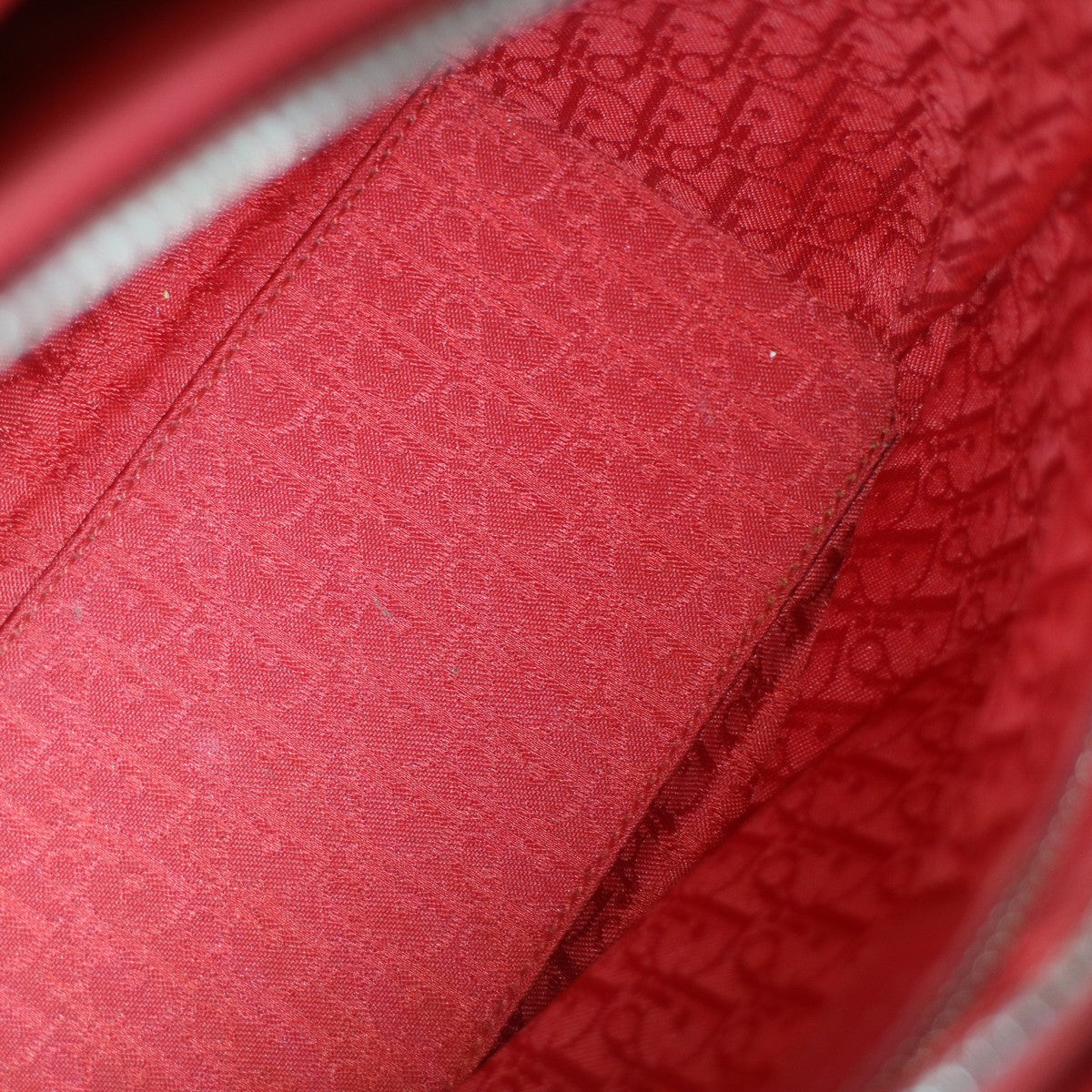 Christian Dior Lady Dior Bag Cannage Quilt Lambskin, RED, LEATHER, Handbag