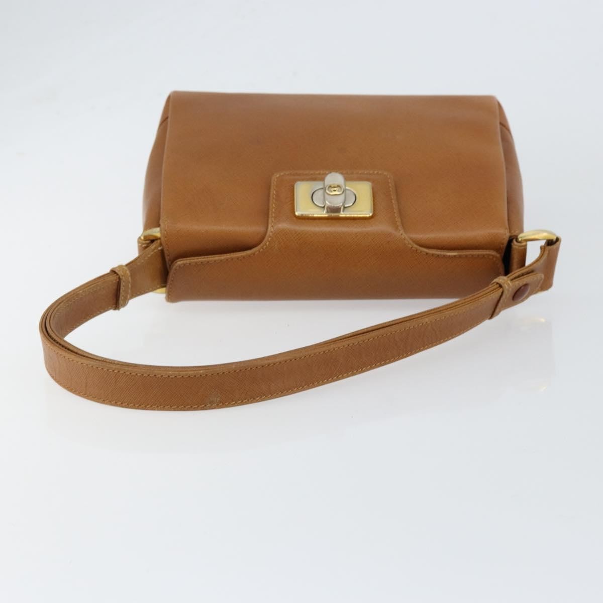 Gucci Vintage Shoulder Bag Leather, BROWN, LEATHER, Shoulder bag