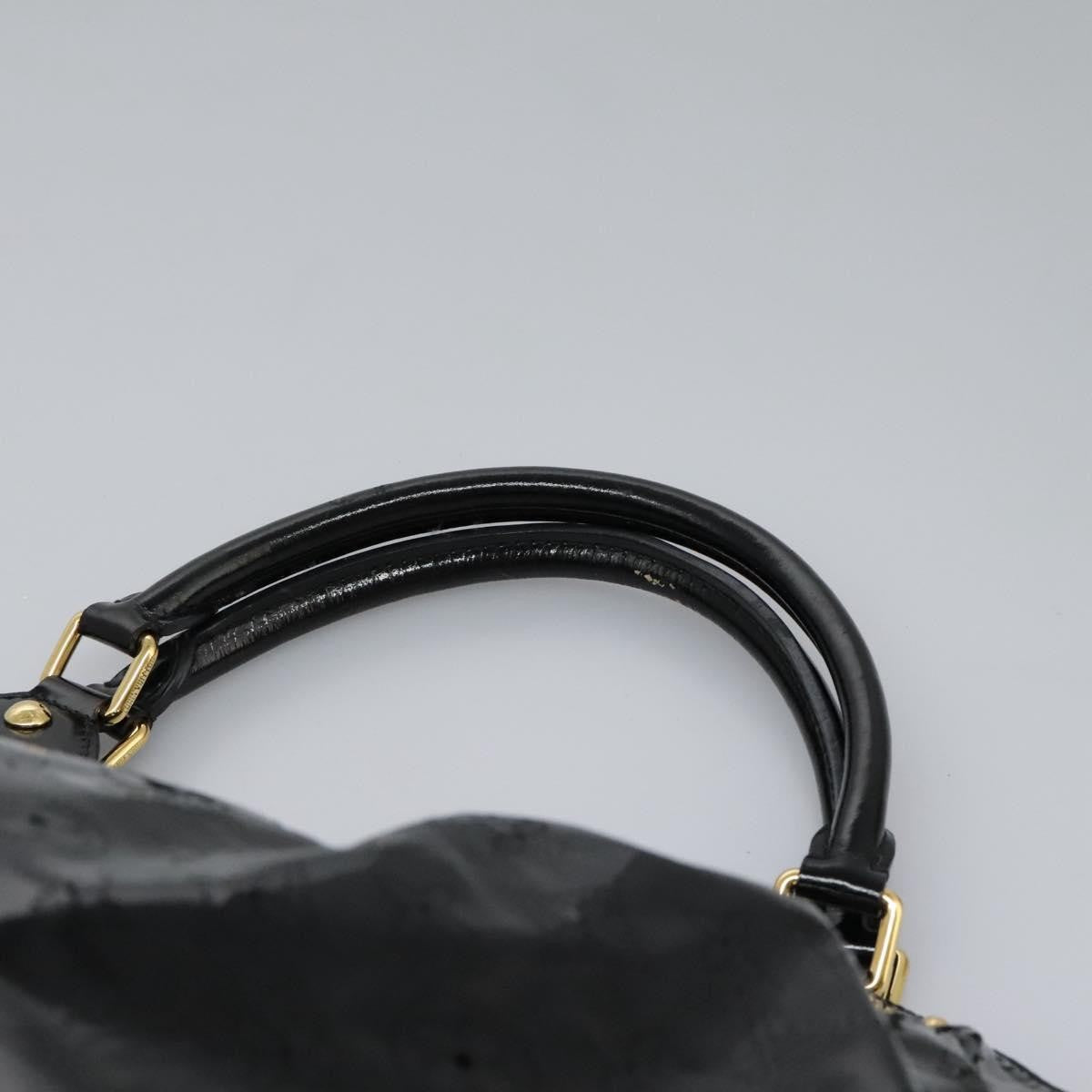 Louis Vuitton L Hobo Surya Leather, Black, Patent Leather, Handbag