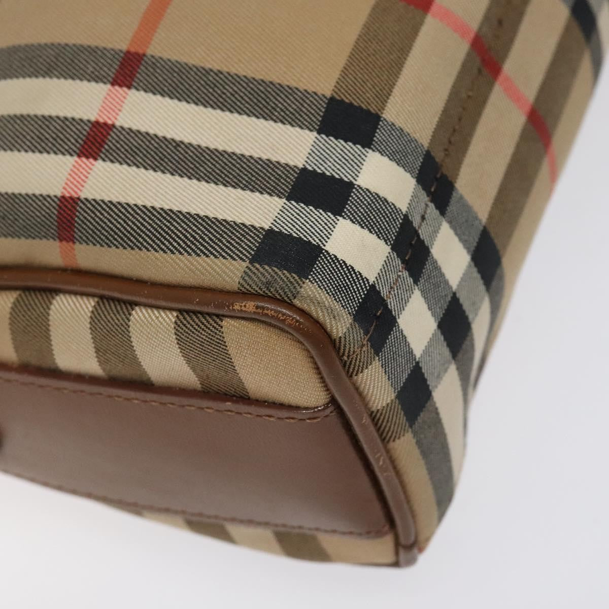 Burberry Nova check Shoulder bag Canvas, BEIGE, CANVAS, Shoulder bag