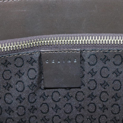 Celine Vintage Macadam Shopper Tote Leather, GOLD, CANVAS, Tote bag