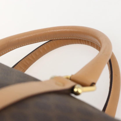 Celine Vintage Macadam Boston bag Canvas, BROWN, CANVAS, Travel bag