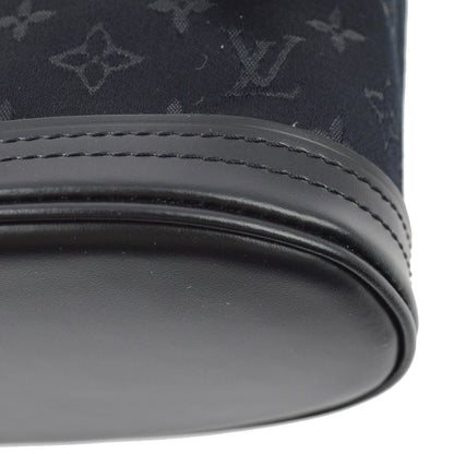 Louis Vuitton Bucket Bag Monogram Satin, BLACK, SATIN, Handbag