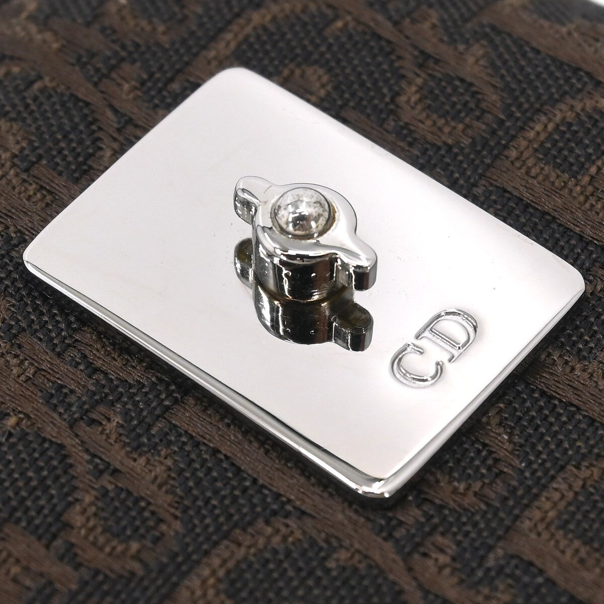 Christian Dior Vintage Trotter Pouch Canvas, BROWN, CANVAS, Clutche & pouche