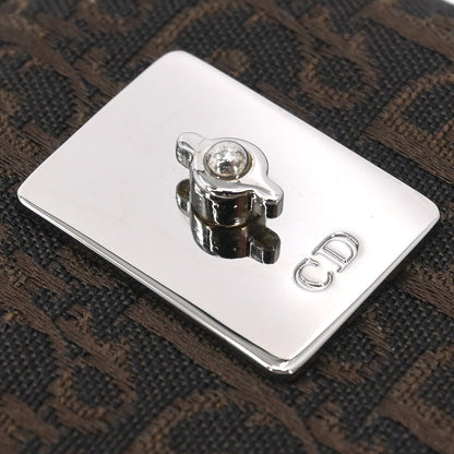 Christian Dior Vintage Trotter Pouch Canvas, BROWN, CANVAS, Clutche & pouche