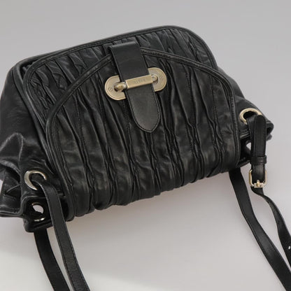 Bally Vintage Shoulder Bag Leather, BLACK, LEATHER, Shoulder bag