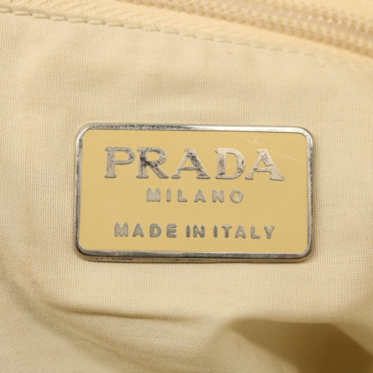 Prada Tote Vitello Daino Vitello Daino, BEIGE, NYLON, Tote bag