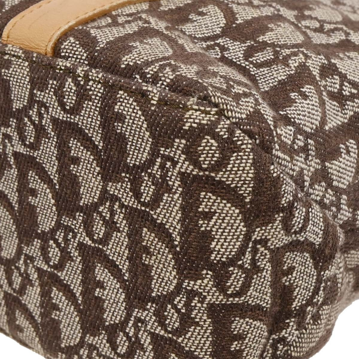Christian Dior Trotteur Tote Bag Canvas, BROWN, CANVAS, Tote bag