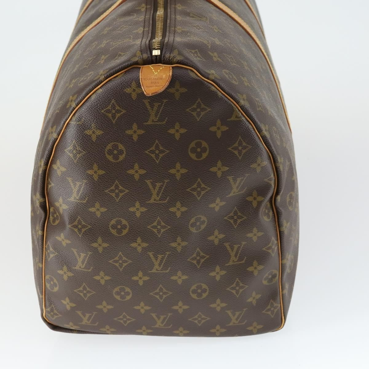 Louis Vuitton Keepall Bag Monogram Canvas, BROWN, CANVAS, Travel bag
