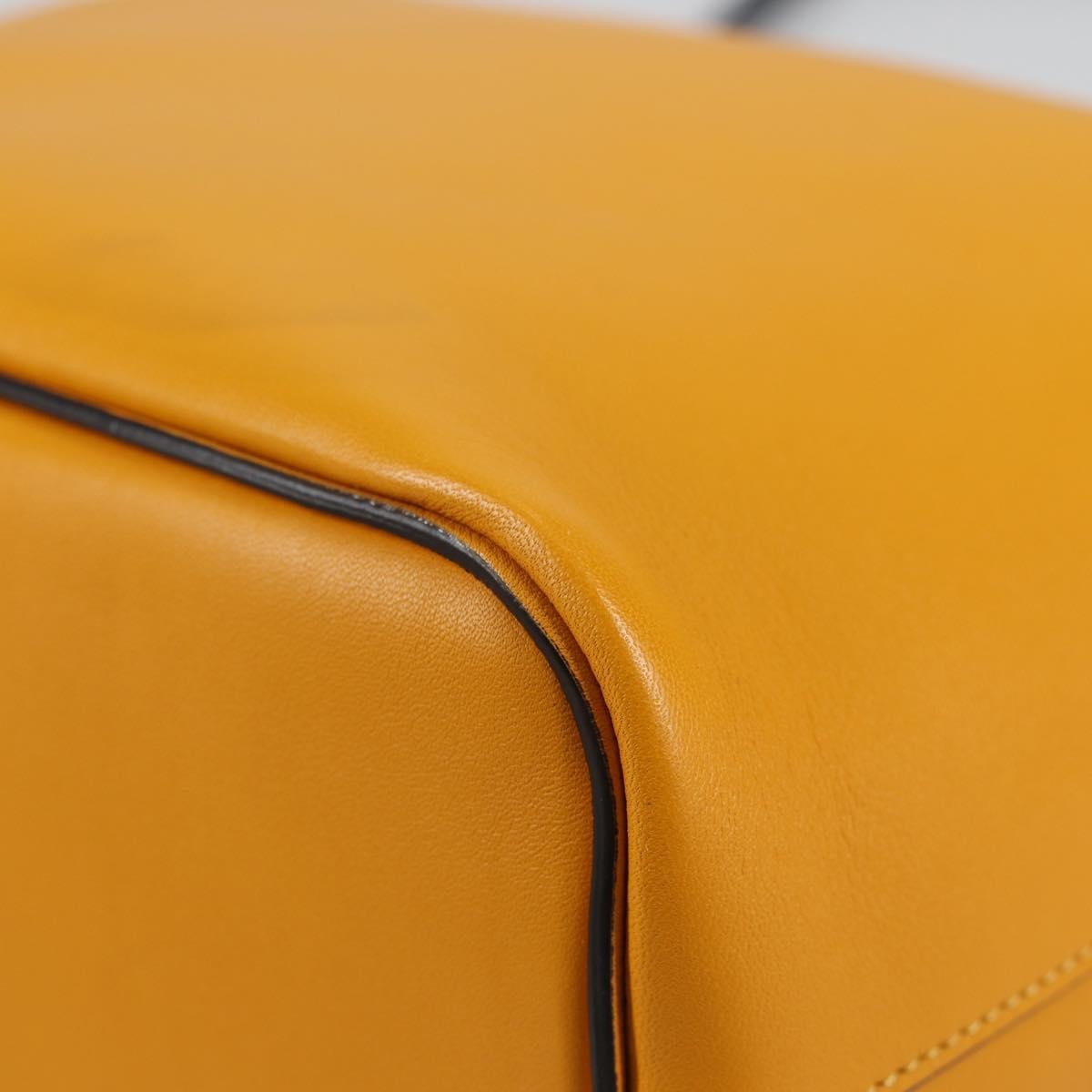 Celine Soft Cube Bag Leather, YELLOW, LEATHER, Handbag