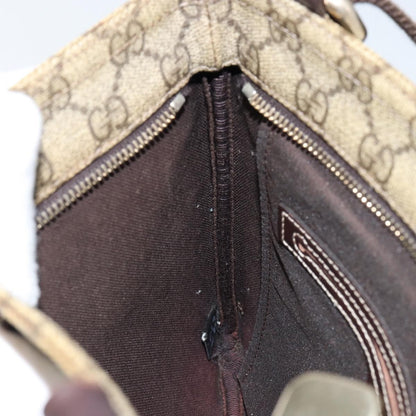 Gucci Flat Messenger Bag GG Canvas, BEIGE, CANVAS, Shoulder bag