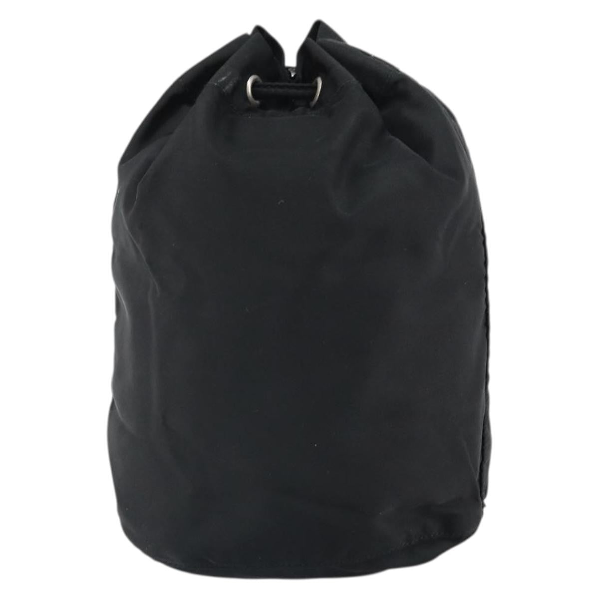 Prada Drawstring Travel Pouch Tessuto, BLACK, NYLON, Clutche & pouche