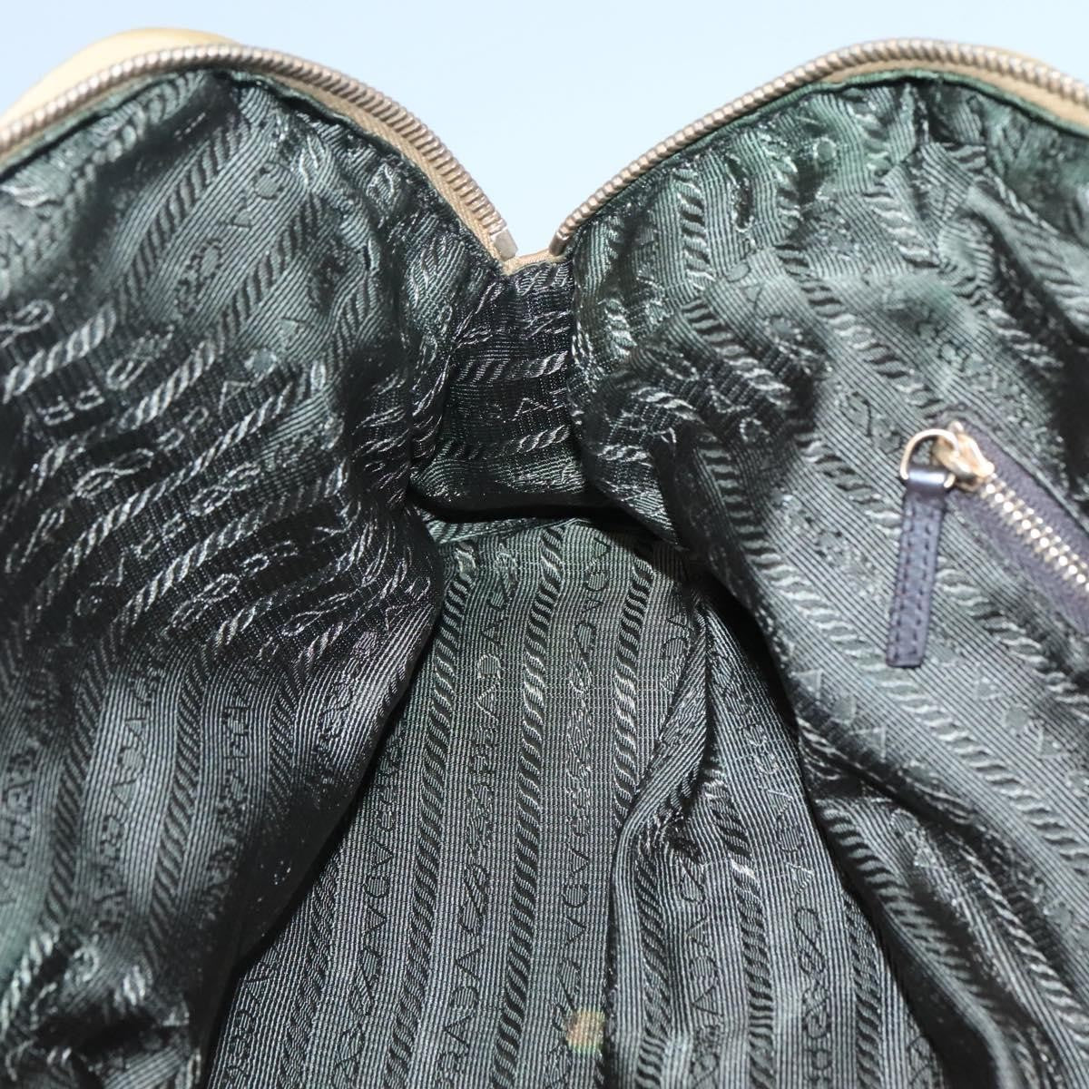 Prada Vintage Handbag Canvas, GOLD, NYLON, Handbag