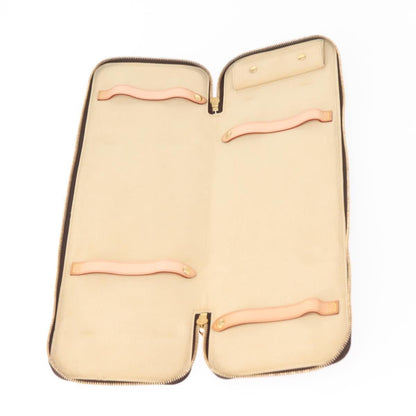 Louis Vuitton 5 Tie Case Monogram Canvas, BROWN, CANVAS, Clutche & pouche