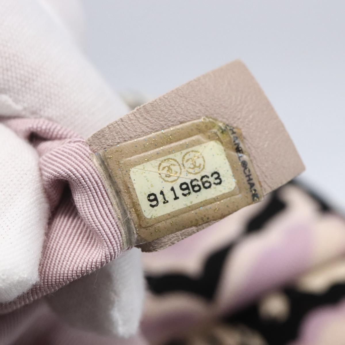 Chanel Vintage Floral Tote Canvas, BEIGE, CANVAS, Tote bag