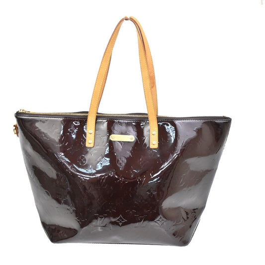 Louis Vuitton Bellevue Handbag Monogram Vernis, BURGUNDY, PATENT_LEATHER, Shoulder bag