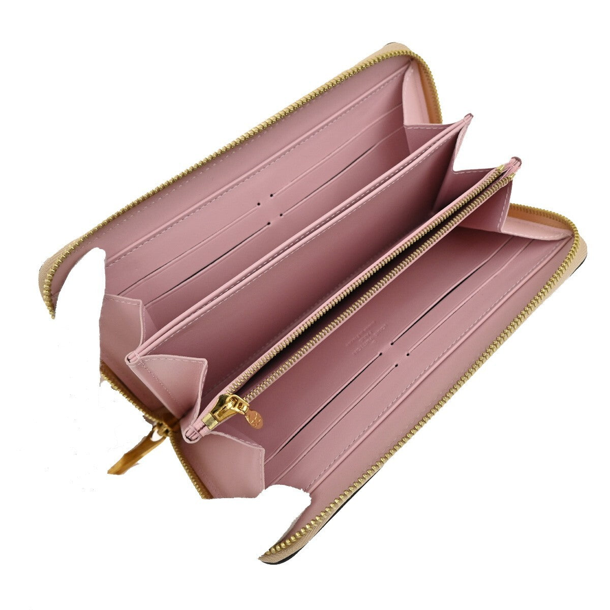 Louis Vuitton Zipped Wallet Monogram Eclipse Canvas, BEIGE, PATENT_LEATHER, Wallets