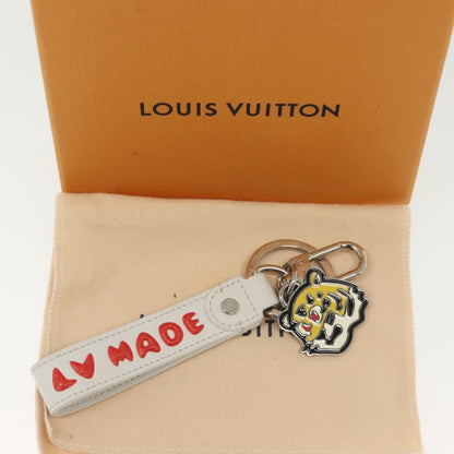 Louis Vuitton Animal Family Bag Charm and Key Holder Metal with Leather, WHITE, METAL, Charms and Keychains
