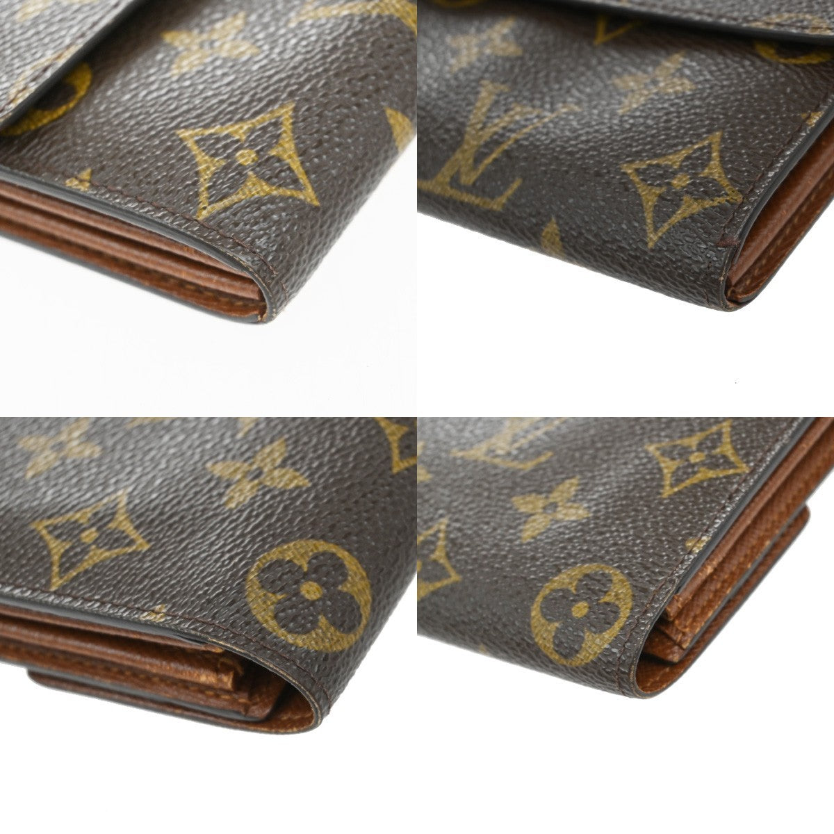 Louis Vuitton Vintage Sarah Wallet Monogram Canvas, BROWN, LEATHER, Wallets