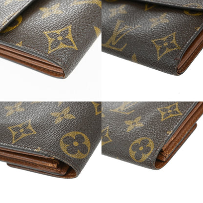 Louis Vuitton Vintage Sarah Wallet Monogram Canvas, BROWN, LEATHER, Wallets