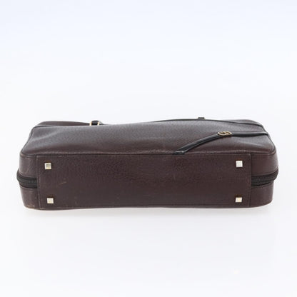 Christian Dior Vintage CD Handbag Leather, BROWN, LEATHER, Handbag