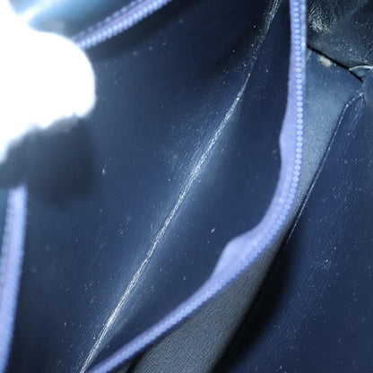 Christian Dior Vintage Handbag Leather, NAVY, LEATHER, Handbag