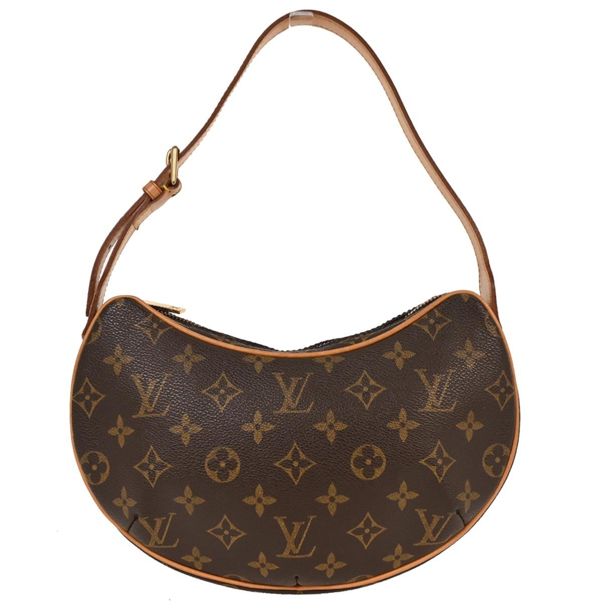 Louis Vuitton Croissant Handbag Monogram Canvas, BROWN, CANVAS, Shoulder bag