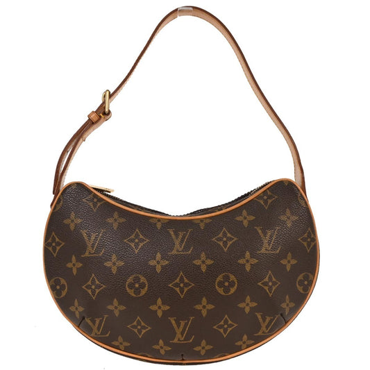 Louis Vuitton Croissant Handbag Monogram Canvas, BROWN, CANVAS, Shoulder bag