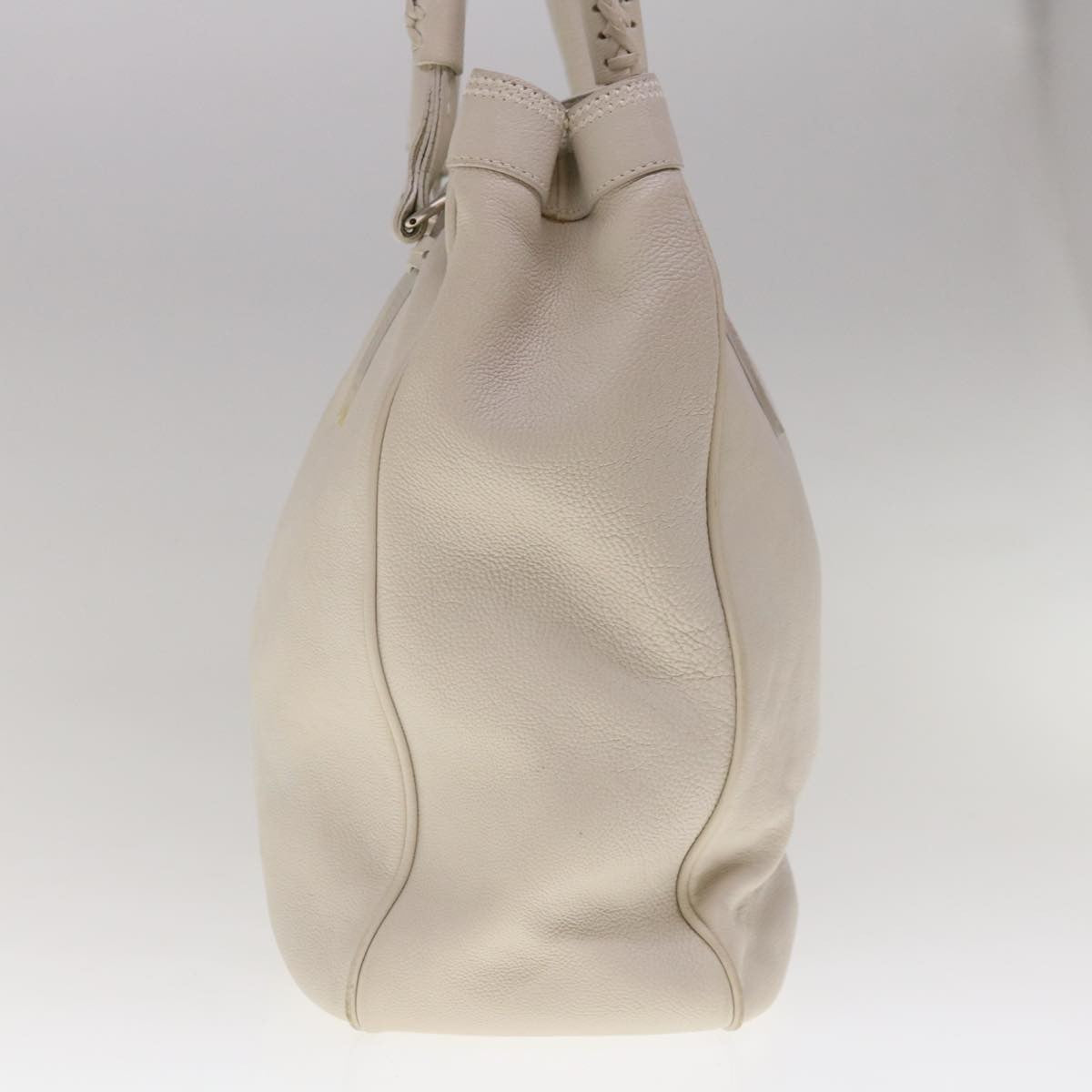 Christian Dior Vintage Handbag Leather, WHITE, LEATHER, Handbag