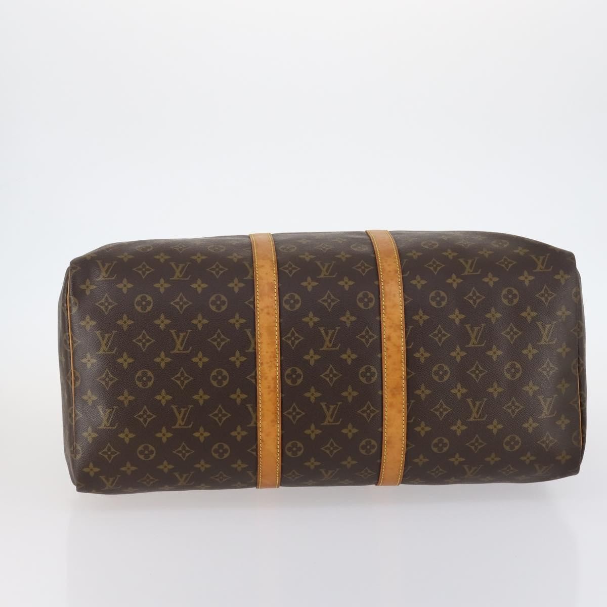 Louis Vuitton Keepall Bandouliere Bag Monogram Canvas, BROWN, CANVAS, Travel bag