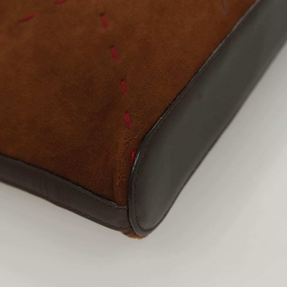 Burberry Vintage Handbag Leather, BROWN, LEATHER, Handbag