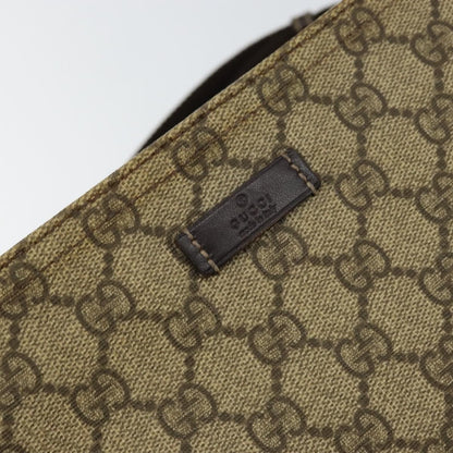 Gucci Flat Messenger Bag GG Canvas, BEIGE, CANVAS, Shoulder bag