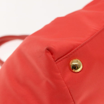 Prada Bow Tote Tessuto, ORANGE, NYLON, Handbag