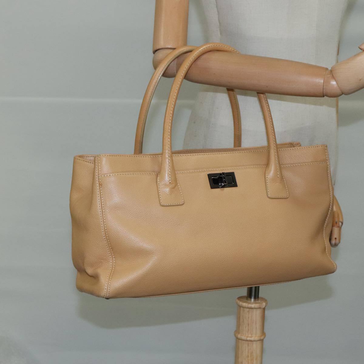 Chanel Reissue Cerf Executive Tote Leather, BROWN, LEATHER, Tote bag