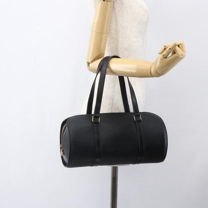 Louis Vuitton Soufflot Handbag Epi Leather, BLACK, LEATHER, Handbag