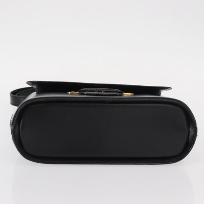 Bally Vintage Shoulder Bag Leather, BLACK, LEATHER, Shoulder bag