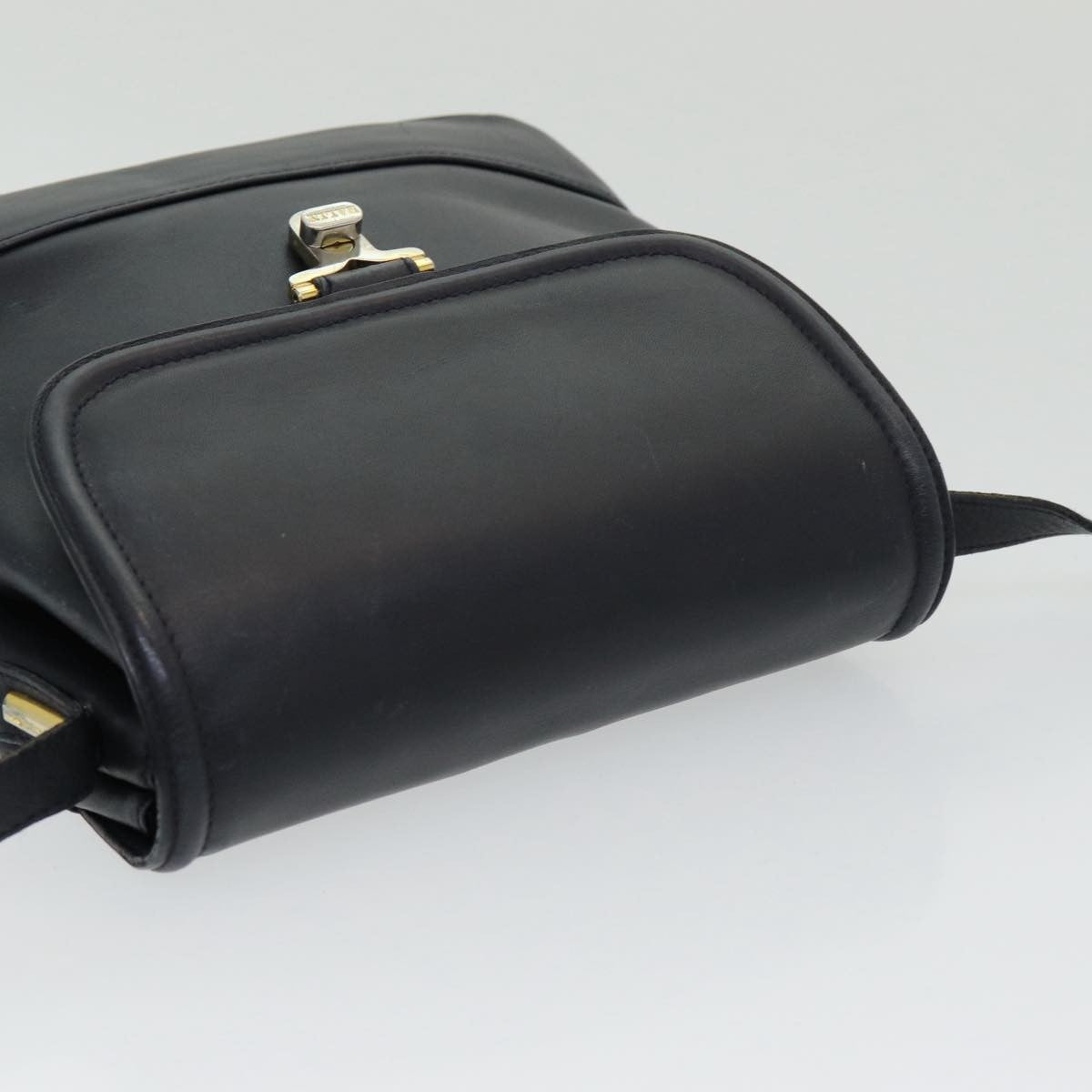 Bally Vintage Shoulder Bag Leather, Black, Leather, Shoulder Bag