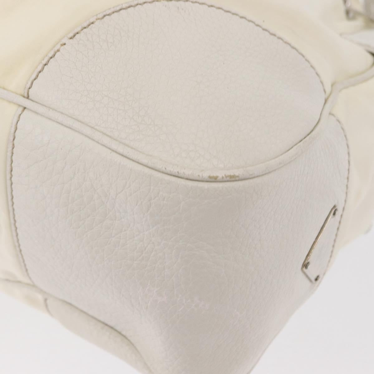 Prada Re-Edition 2002 Moon Handle Bag Re-Nylon and Leather, WHITE, NYLON, Shoulder bag