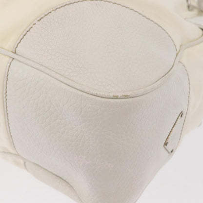 Prada Re-Edition 2002 Moon Handle Bag Re-Nylon and Leather, WHITE, NYLON, Shoulder bag