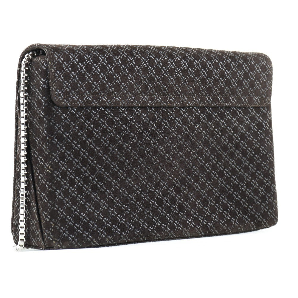 Salvatore Ferragamo Shoulder Bag Suede, BROWN, SUEDE, Shoulder bag